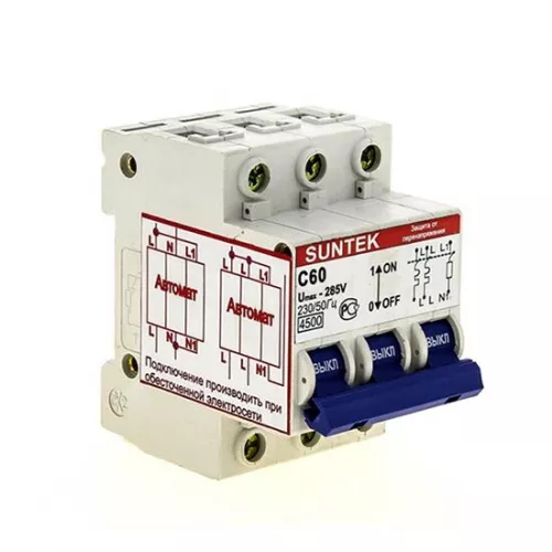 УЗОН SUNTEK-C 60А Устройство защиты от отгорания нуля и перенапряжений фото 1